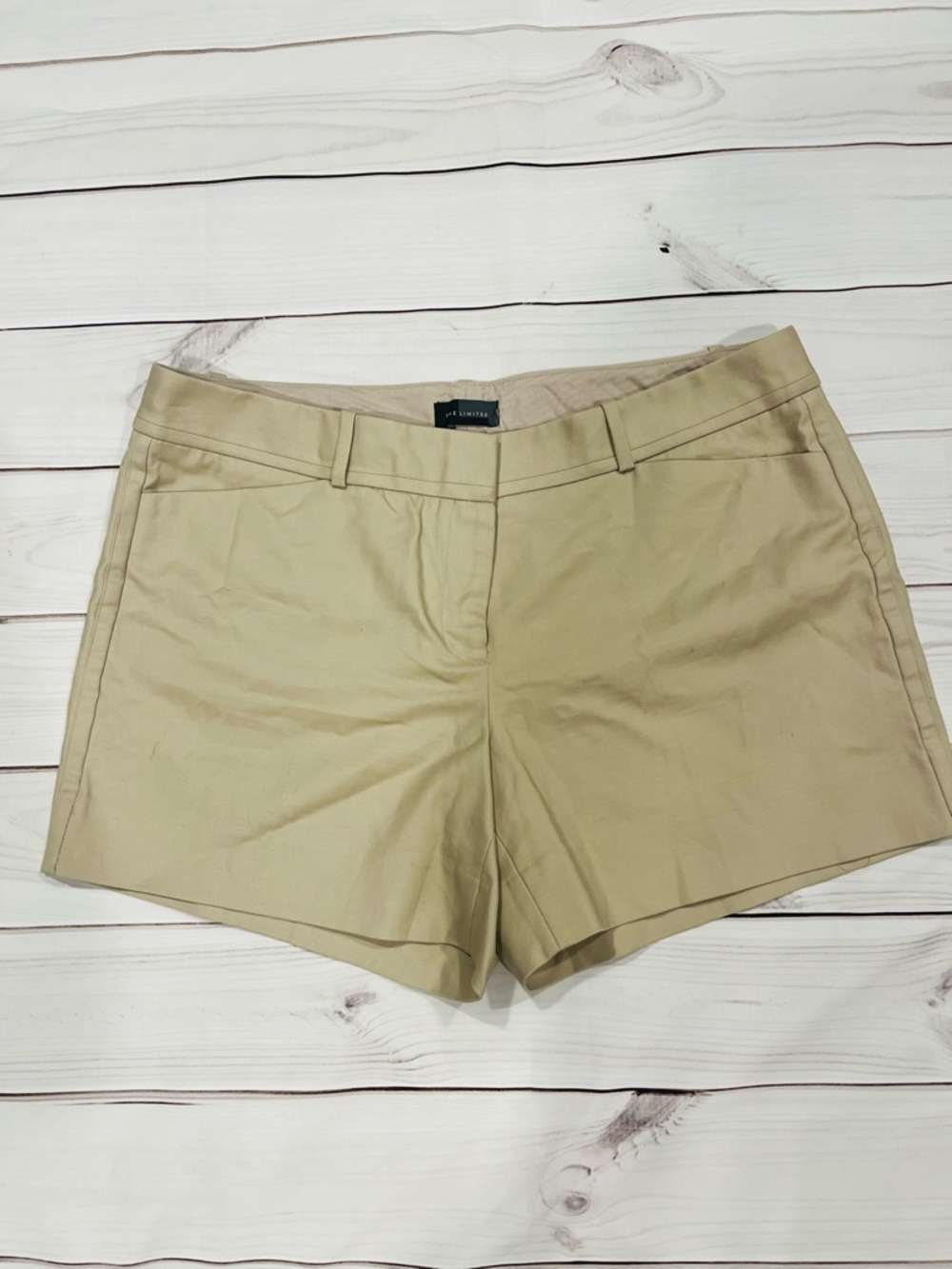 The Limited Khaki Lightweight Bermuda Shorts Sz 12